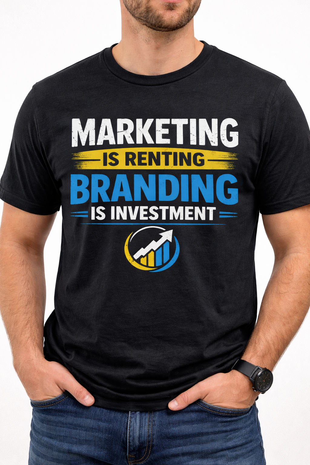 Branding Is Investment" Entrepreneur Graphic T-Shirt